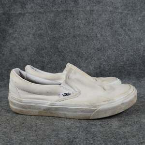 Vans Shoes Womens 6.5 Slip On Sneakers Casual Canvas Skate Era Trainers White